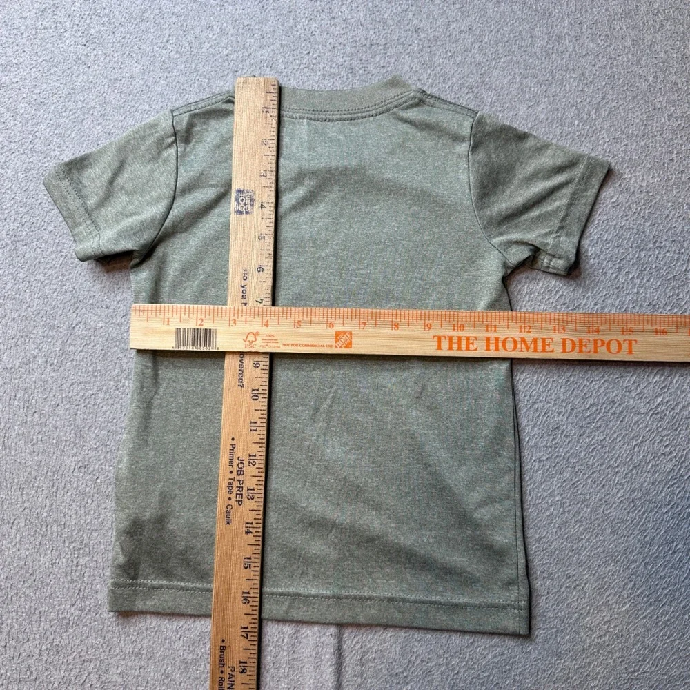 Nike T-Shirt‎ Kids 4T Green Dri-FIT Graphic Logo Performance Short Sleeve Tee